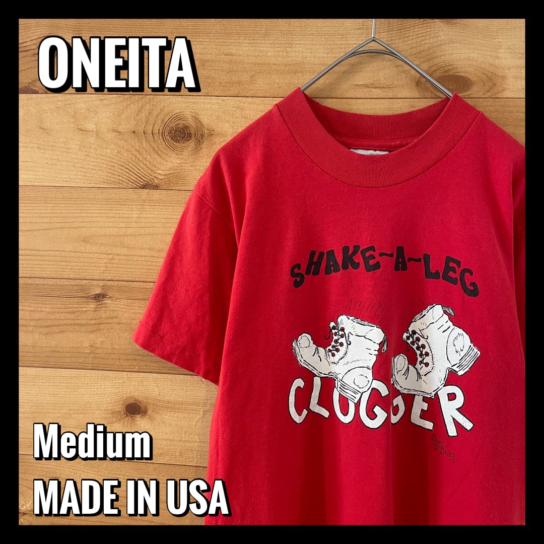 シングルステッチONEITAアメリカ製USA古着90s蛍光ネオンカラー白 シングルステッチONEITAアメリカ製USA古着90s蛍光ネオンカラー白