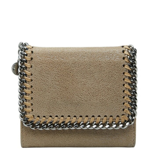ステラマッカートニー ファラベラ 三つ折り財布 ブラウン系 ポリエステル レザー レディース Stella McCartney 【中古】