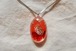 natural pendant【flower orange】