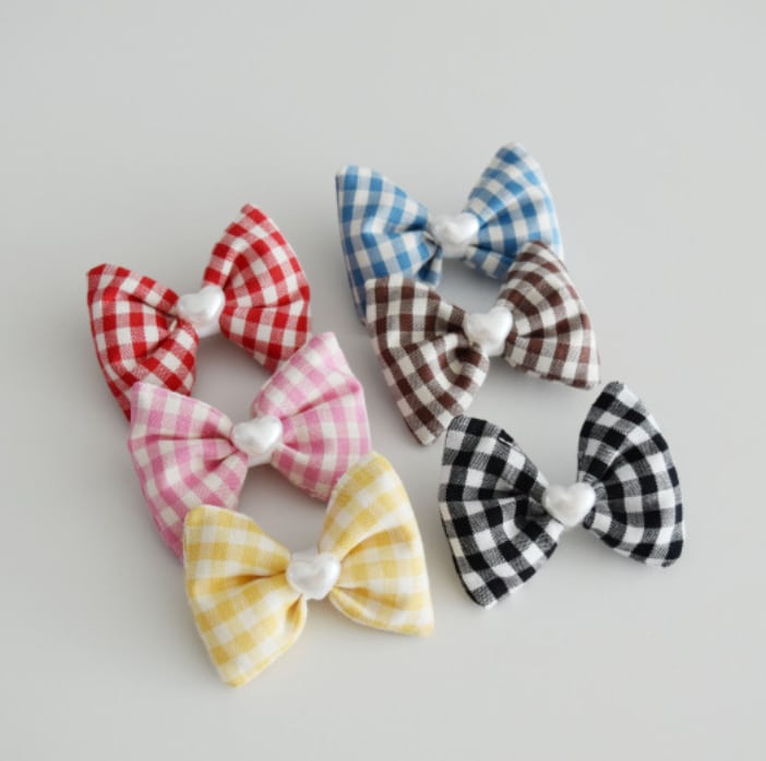 予約【APPLEMELLOW】Heart custom Hairpin (6color)