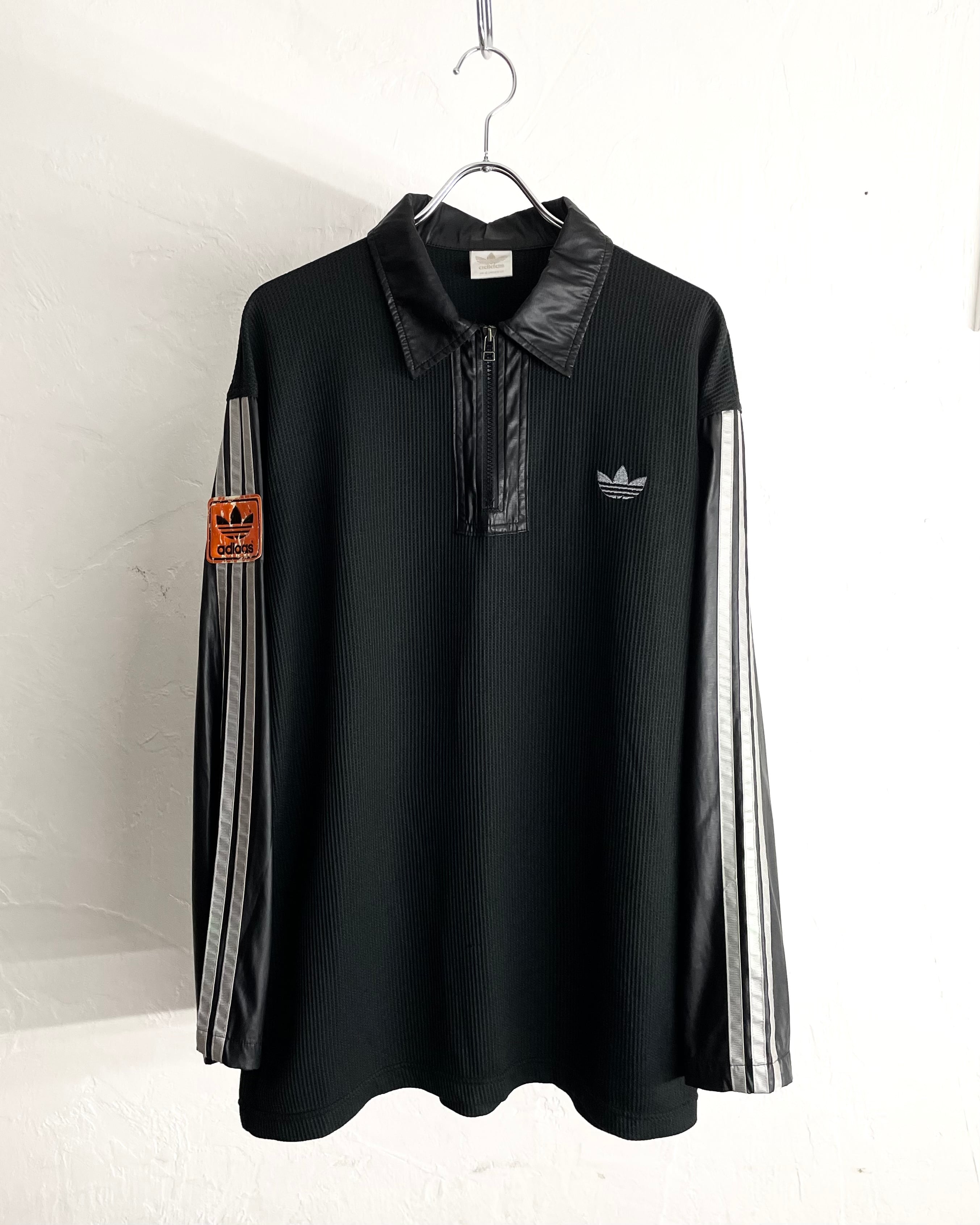 トップス 90s adidas thermal nylon half-zip shirt 90s adidas Thermal×Nylon Half-zip Shirt | VOLAR