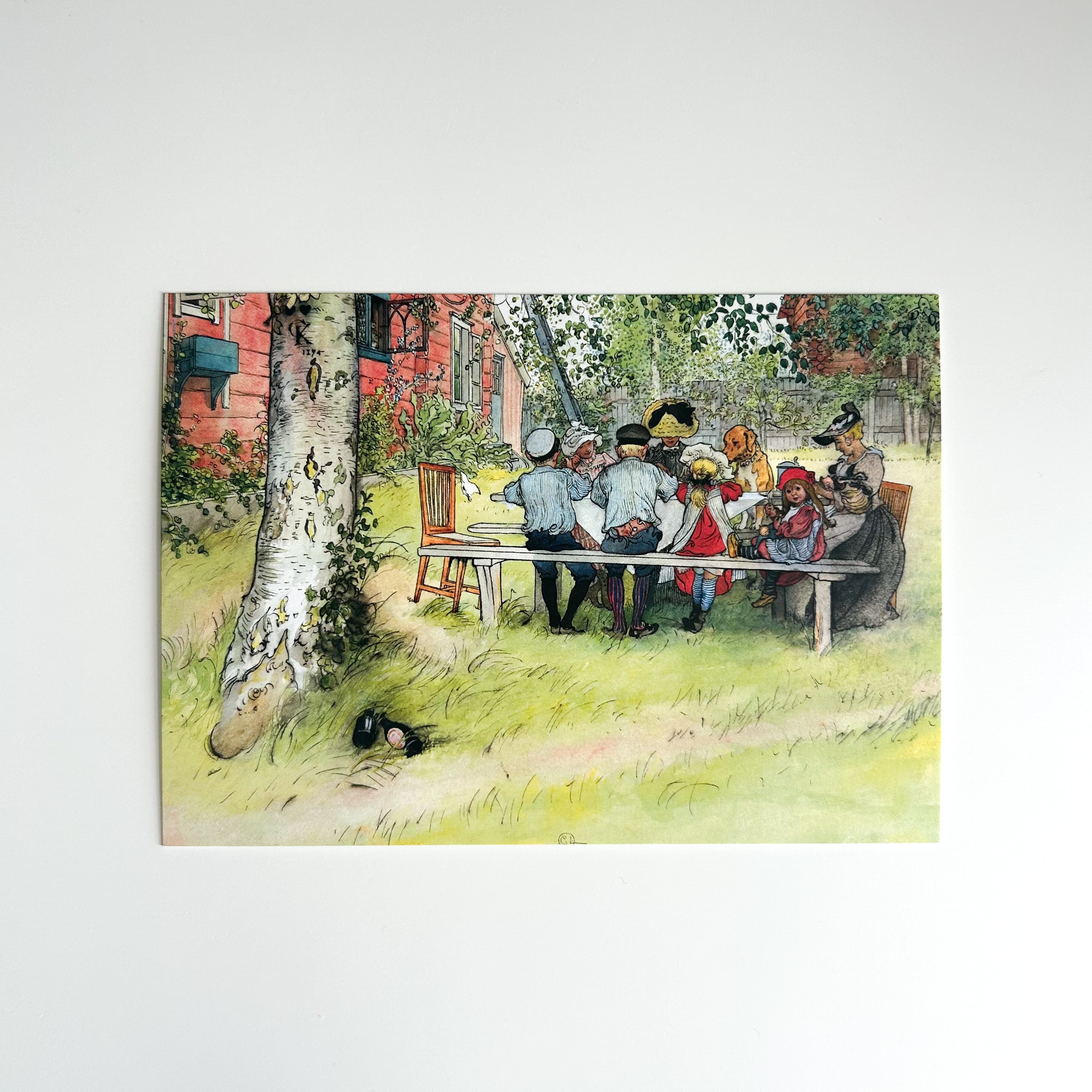 カール・ラーション ポストカード 21 Frühstück unter der großen