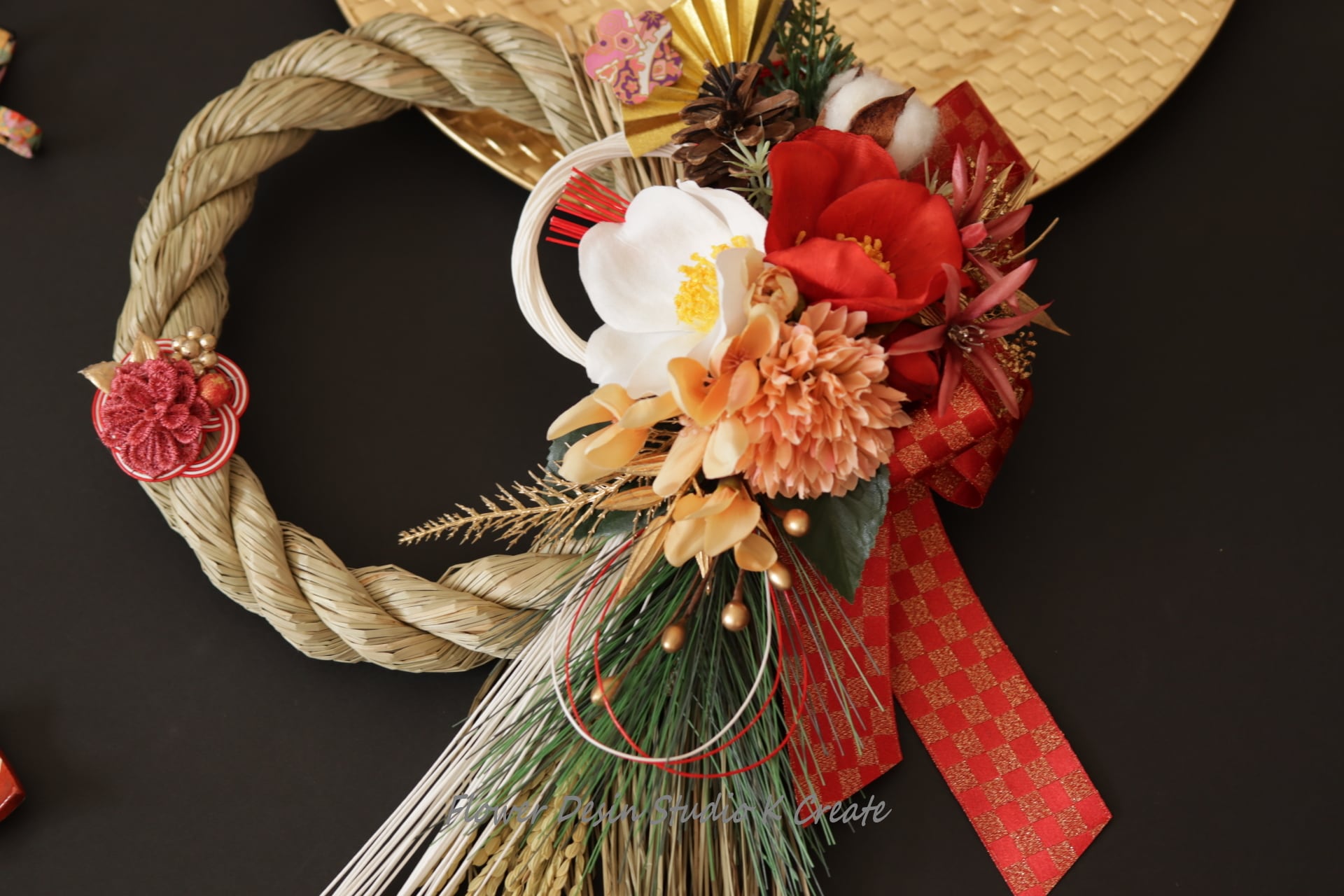 NO.8しめ縄 しめ縄リース お正月飾り しめ飾り 2025 （NO 267しめ縄  