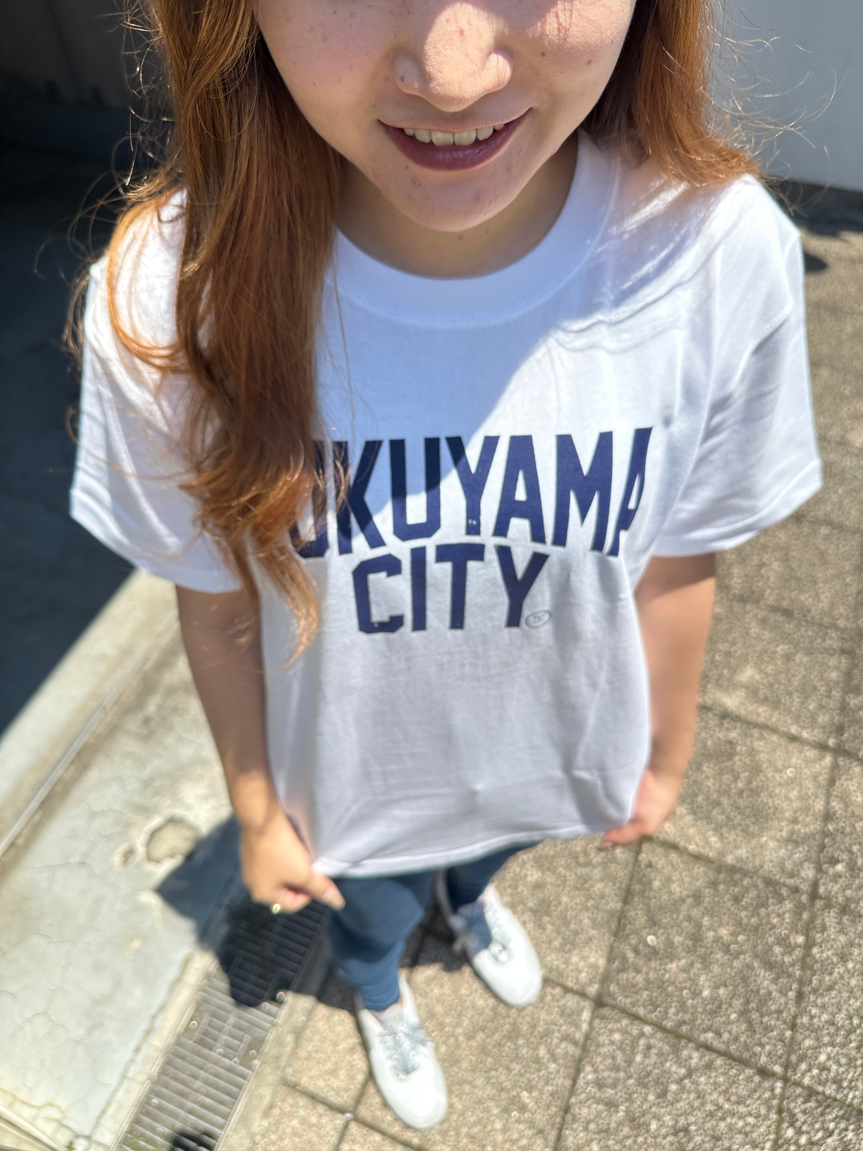 FUKUYAMA CITY T-shirt 半袖 white | Lathe.（小出ロール Web shop)
