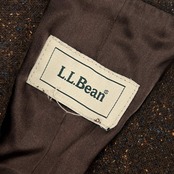 L.L.Bean エルエルビーン ネップ ツイード 3B テーラードジャケット /ブラウン/レディース