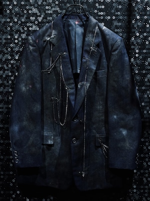 【ÆIEM】vivid notes “FRACTURED ORDER” Double Docking Tailored Jacket