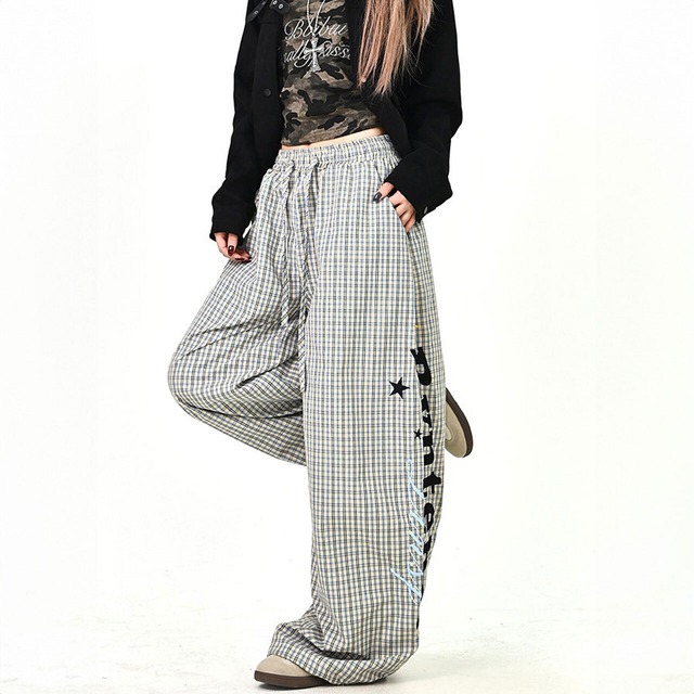 チェックグラフィックイージーパンツ
 2col   R01602