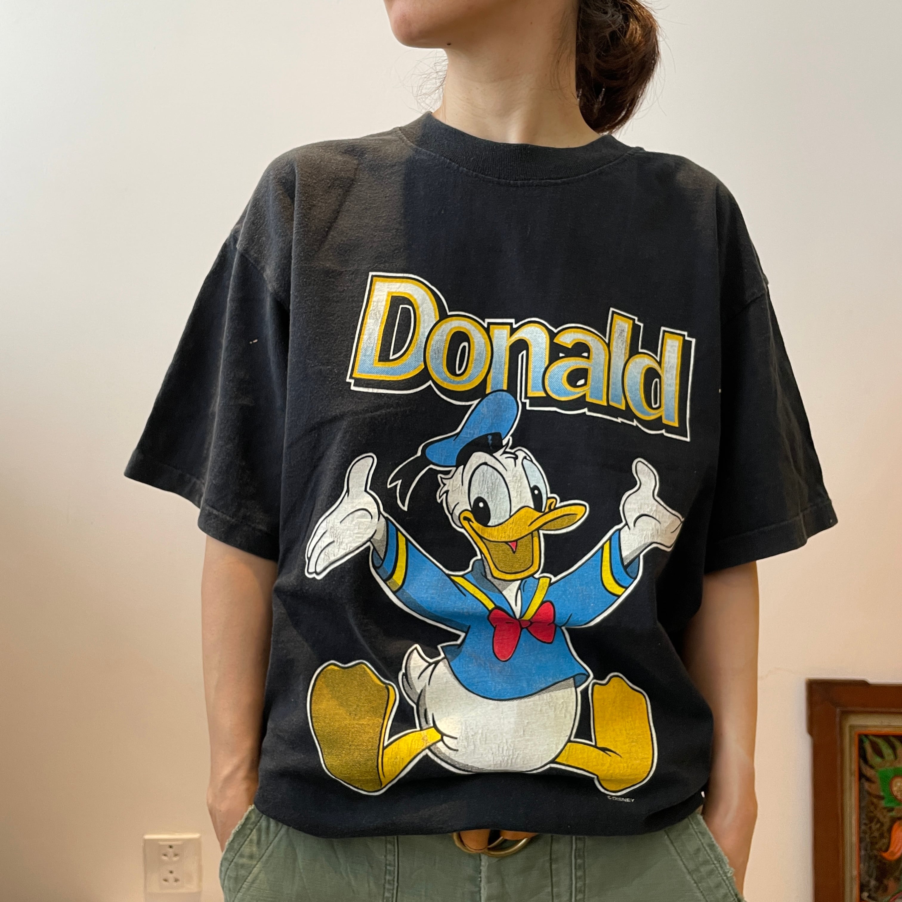 ドナルド Duck World Tシャツ キッズ 140 ディズニー パロディ-