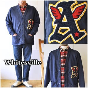 WHITESVILLE 　ホワイツビル 　スウェットカーディガン　カーデ  69043 HEAVY SWEAT BUTTON CARDIGAN　WV69043