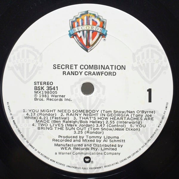 Randy Crawford / Secret Combination [BSK 3541] - 画像3