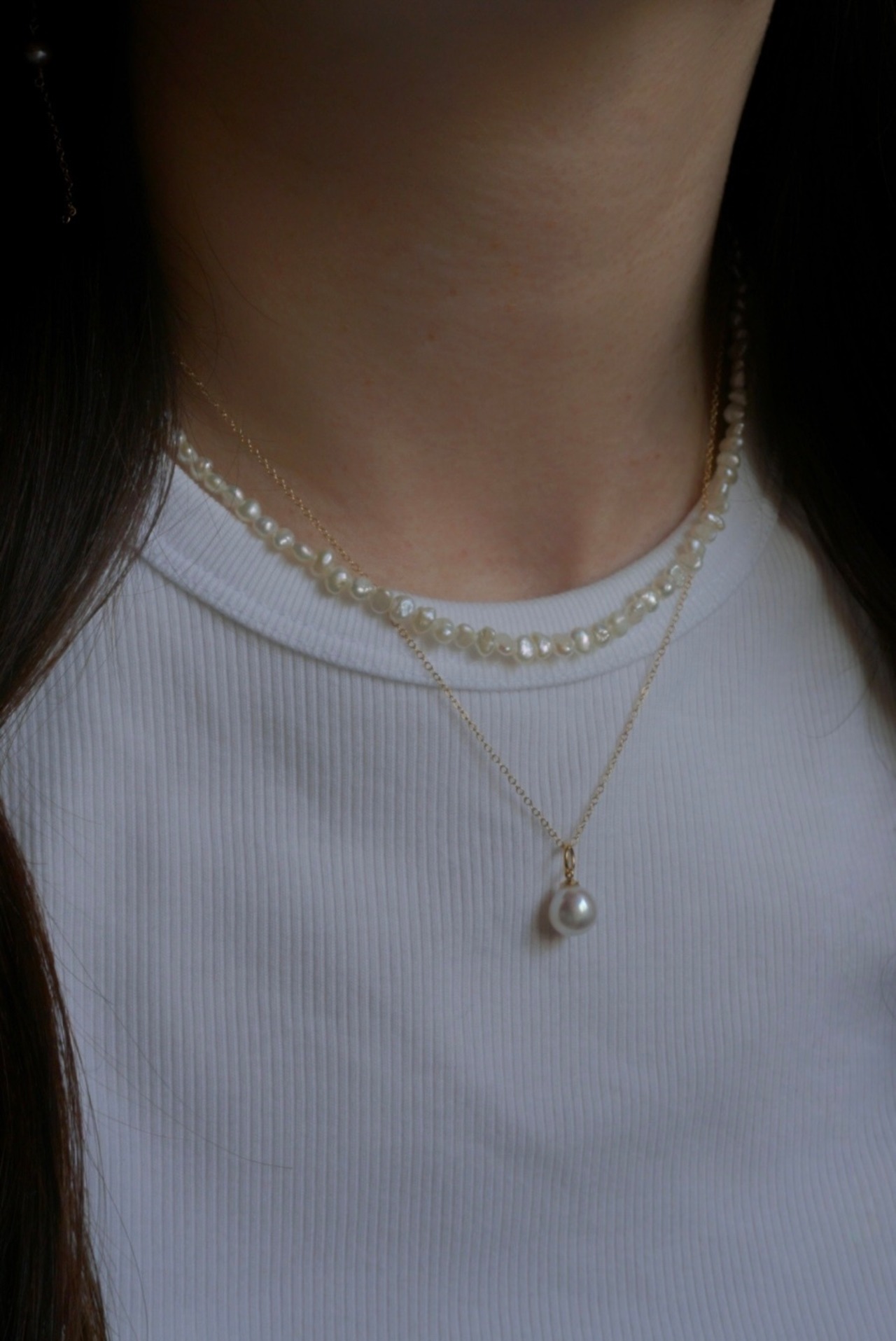 小粒ネックレス　