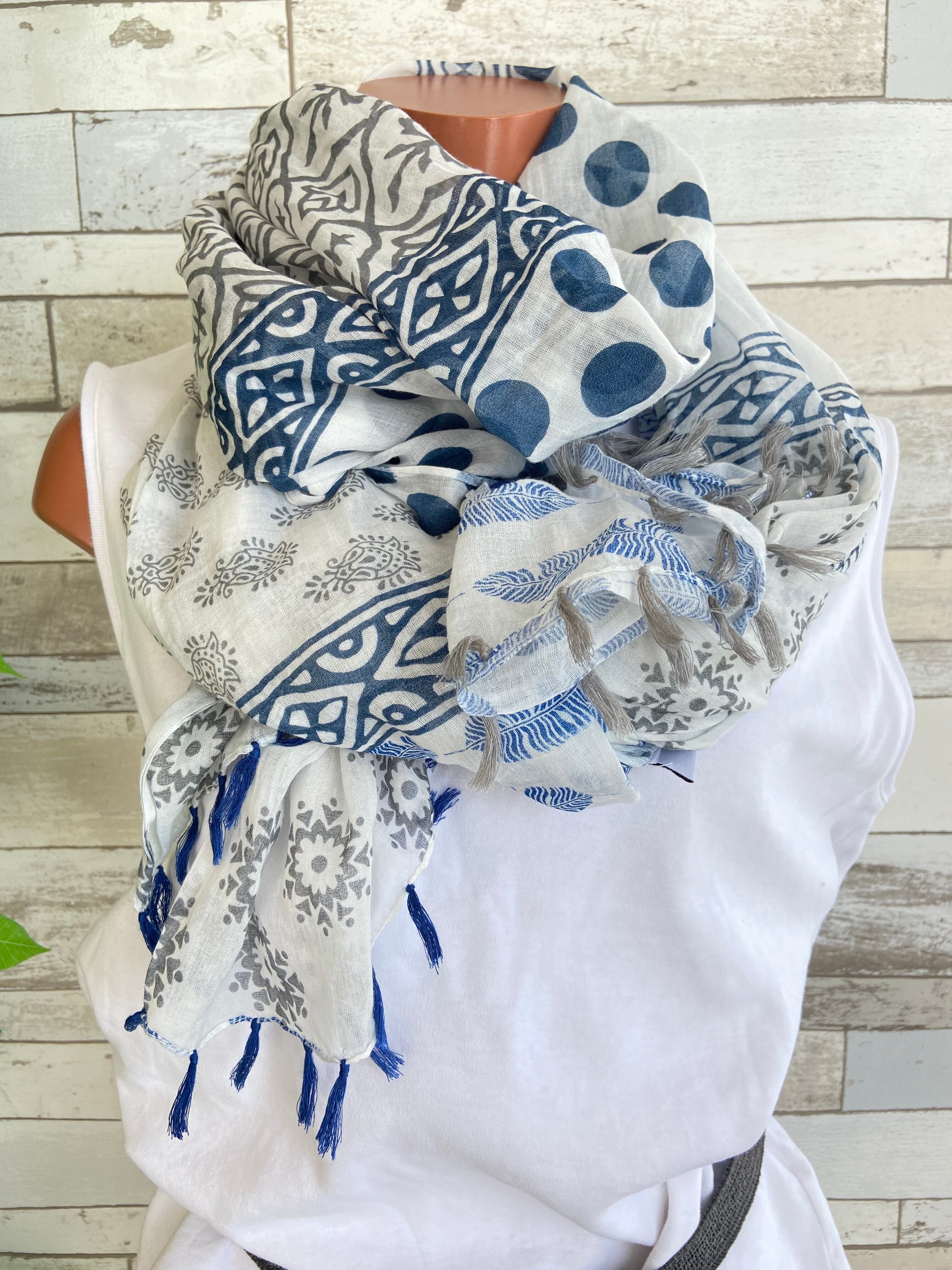 COTTON 100%コットン 夏のストール インポート大判・ロングストール