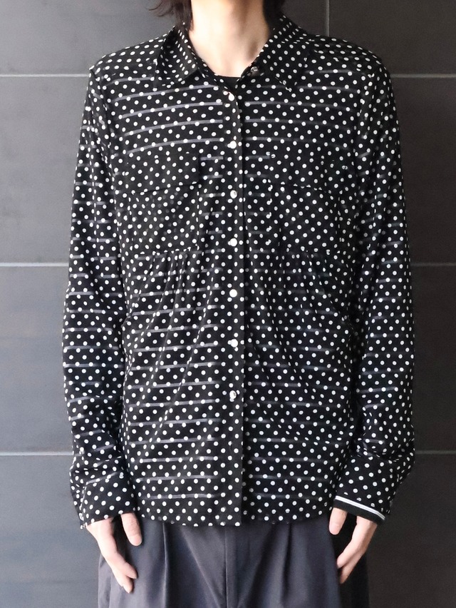 dots sheer shirt