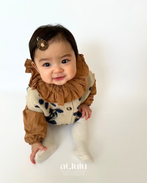 [at.lulu] ◾︎ flower knit jillet