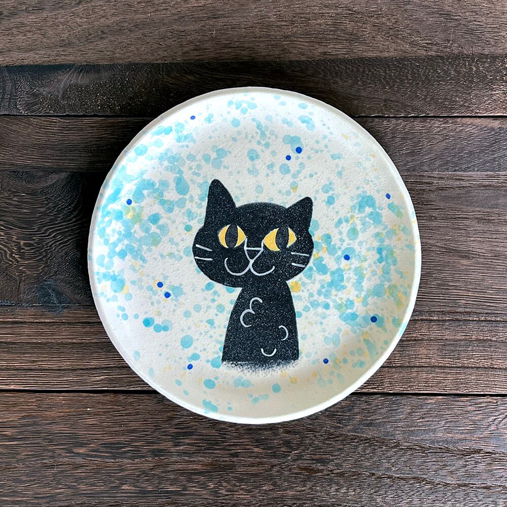 ネコ型皿(大)╴おすまし