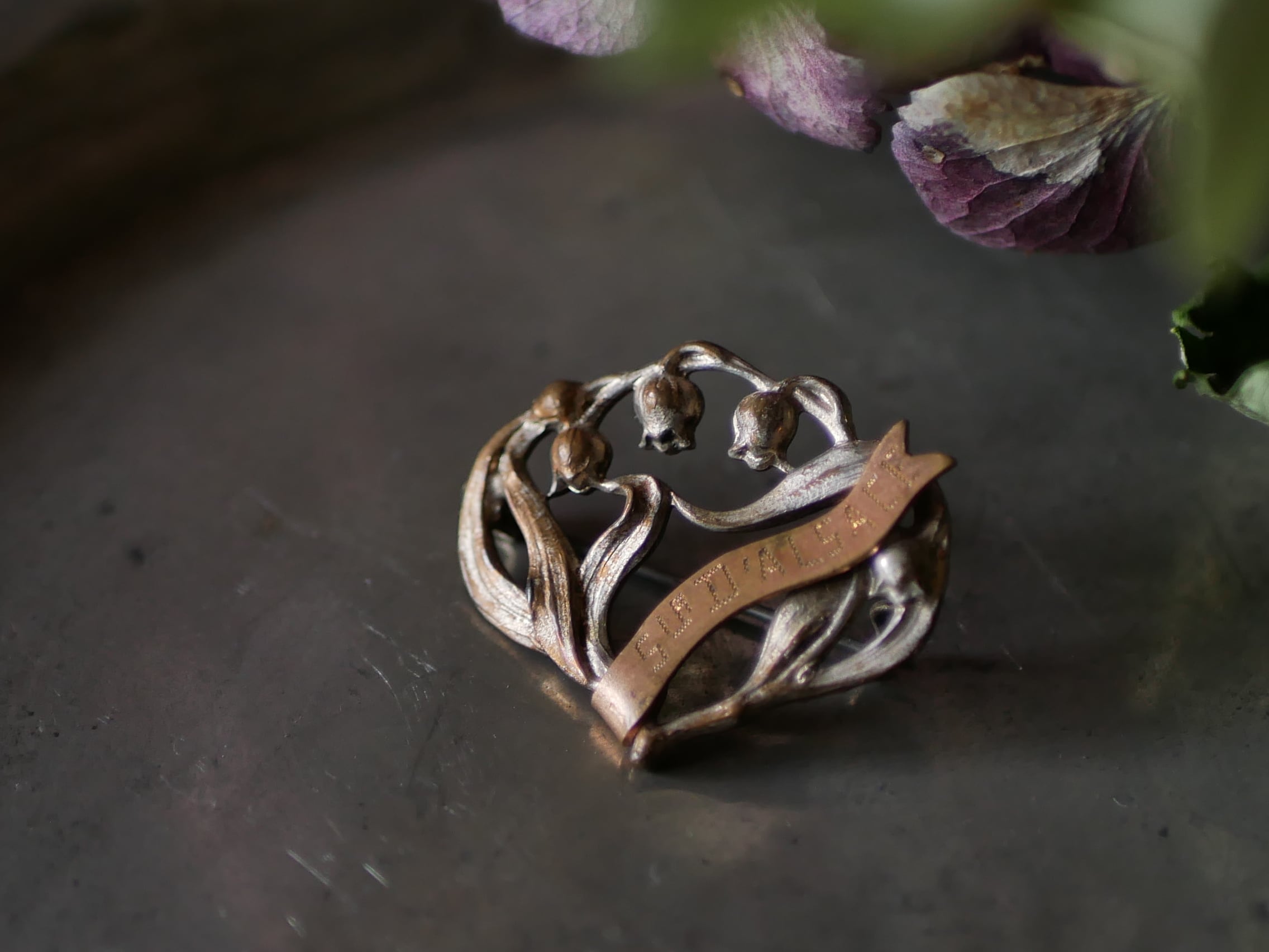 すずらん brooch ブロカント ヴィンテージ フランスアンティーク
