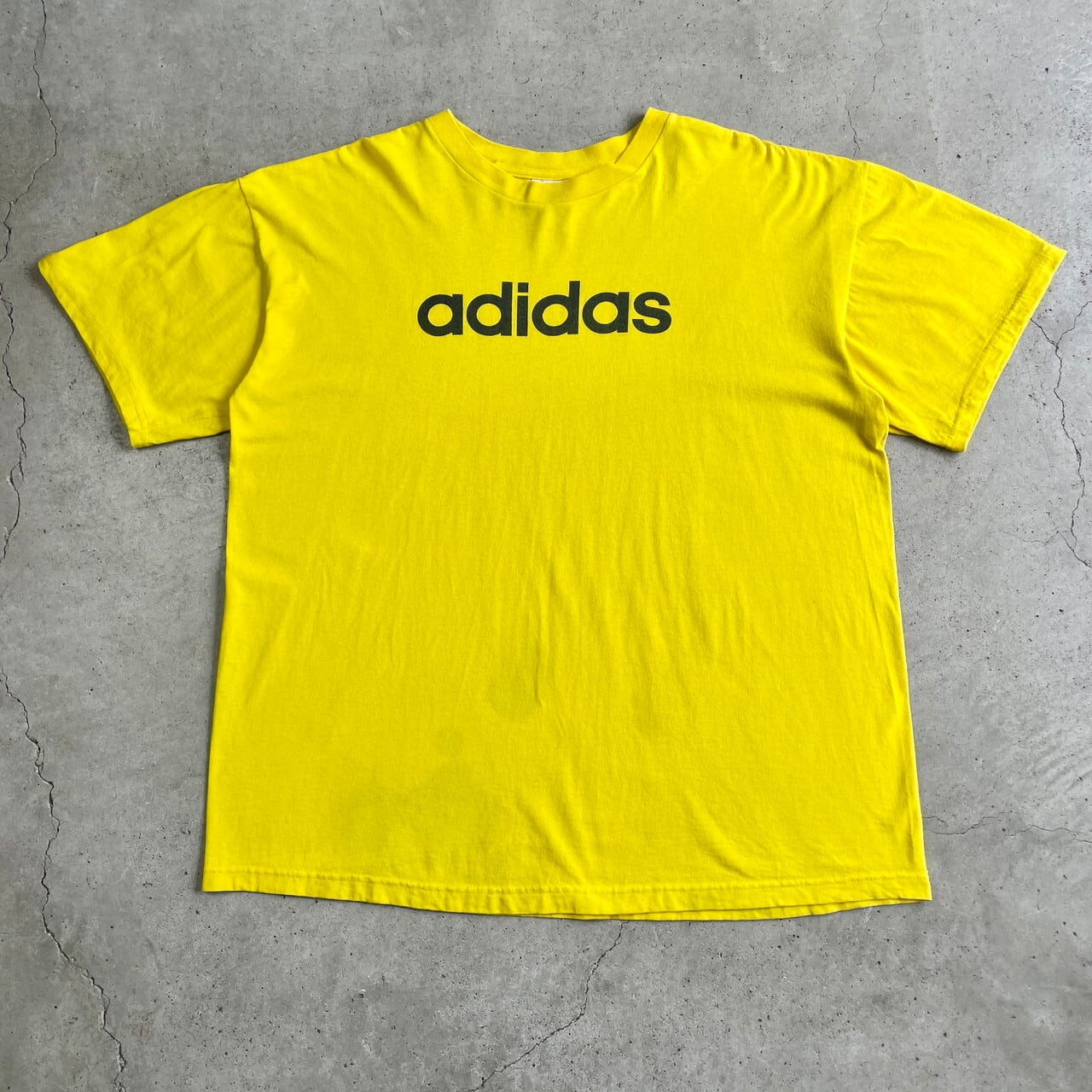 00年代 adidas アディダス ロゴプリント Tシャツ メンズXL 古着 00s