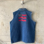 denim quilted vest