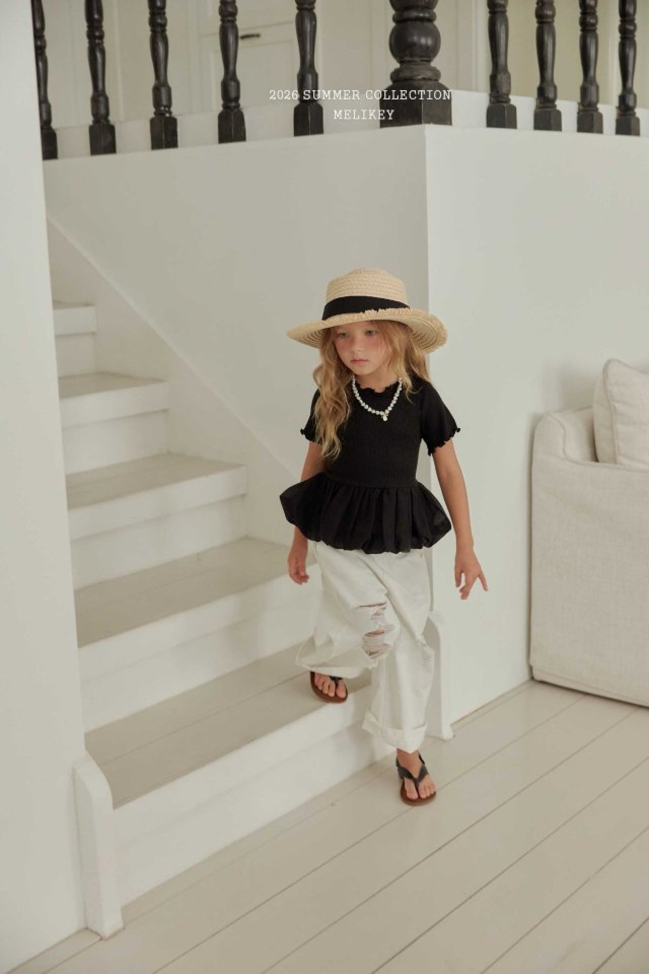 [MELIKEY] Bangbang ribbon tee / [미라이키] 방방리본티