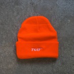 〈TGIF〉LOGO BEANIE KNIT CAP - Orange