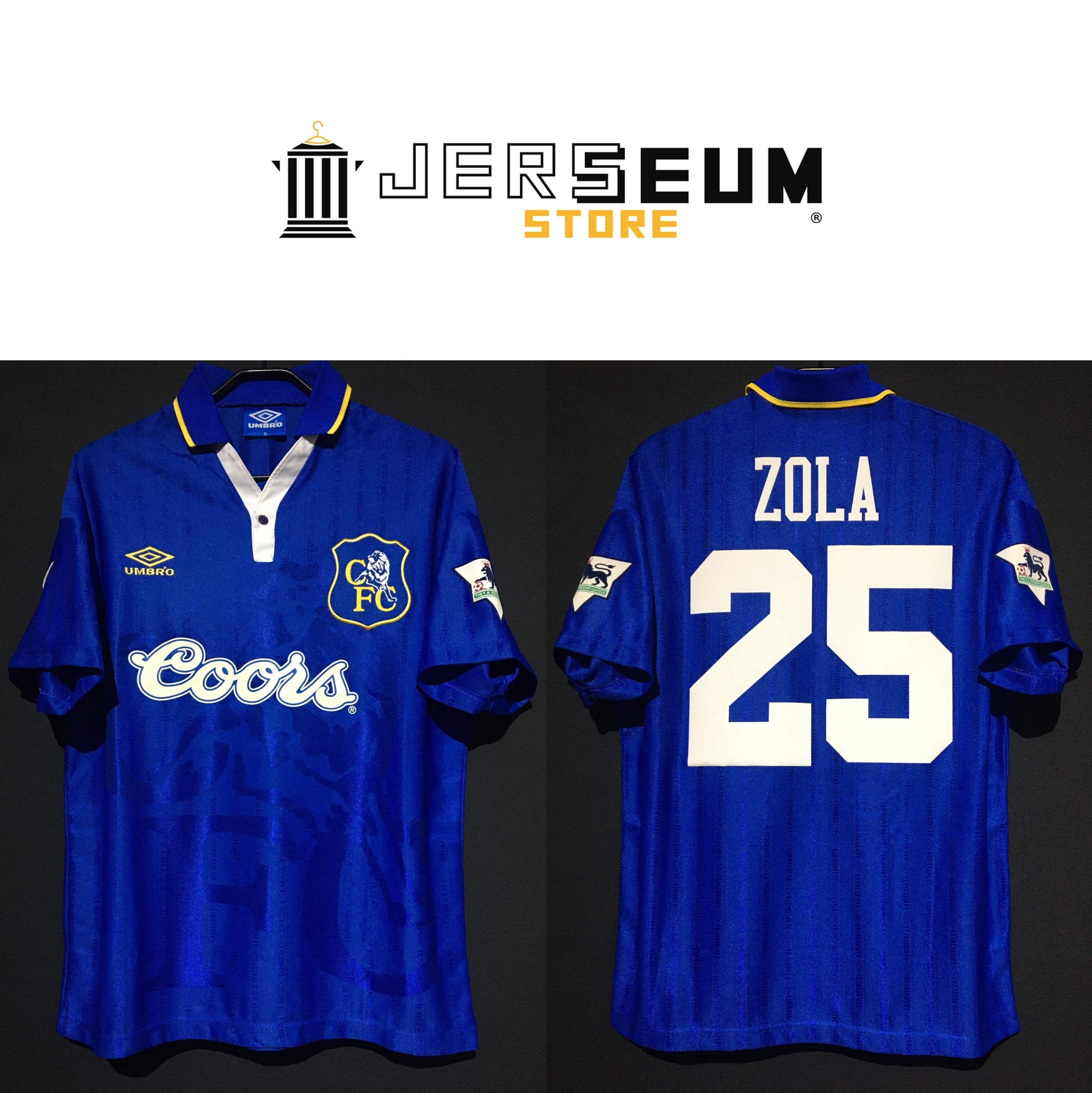 1996/97】 Chelsea Condition：Preowned Grade：5 Size：M No.25  ZOLA Jerseum Store