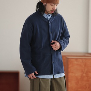 スタンドカラー フリース カーディガン A2019