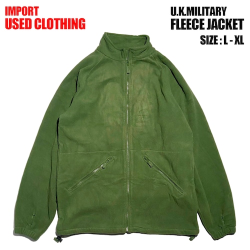 【IMPORT古着】U.K.MILITARY フリースジャケット (size L～XL)