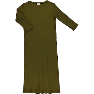 poudre organic /ORCHIDEE KIDS RIBBED DRESS_Fir Green(6y,8y)