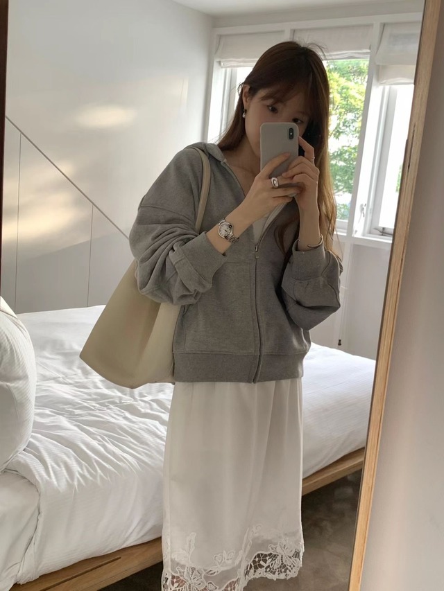 (予約) ounce / Lounge hoodie jumper 2color
