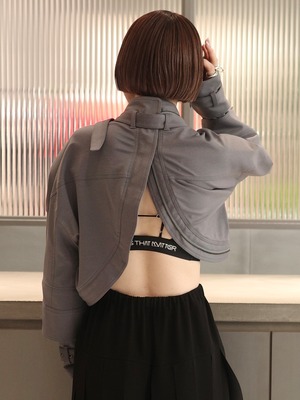 【26SS】MUKCYEN ムッシャン / クロップドジャケット  /scapular harness jacket
