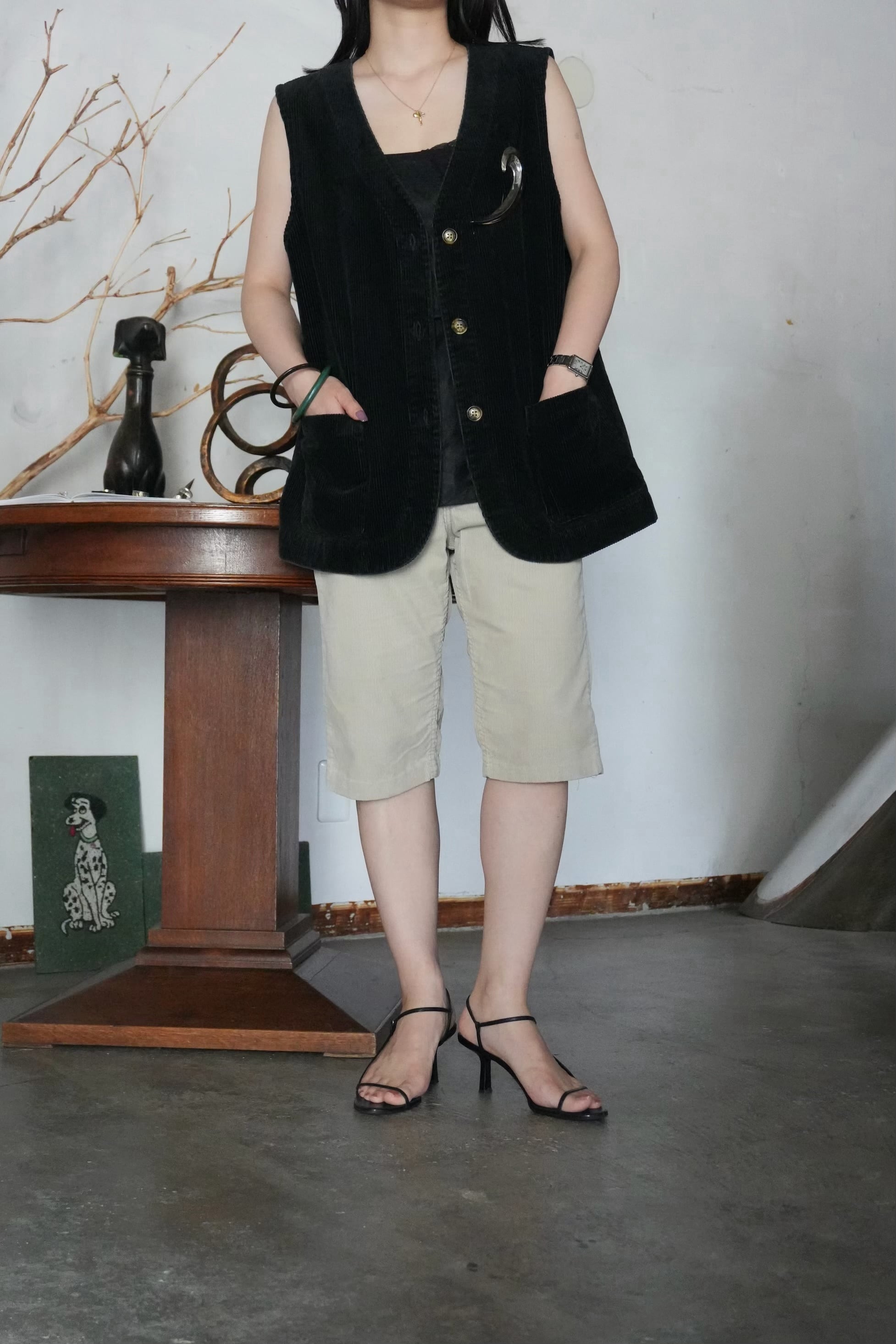 90s corduroy vest