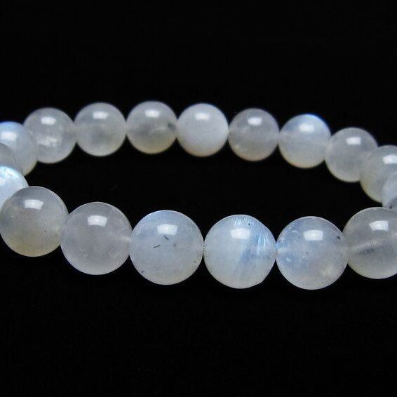 ムーンストーン ブレスレット 10mm 一点物 メール便可 [M便 1/10] 111-44843