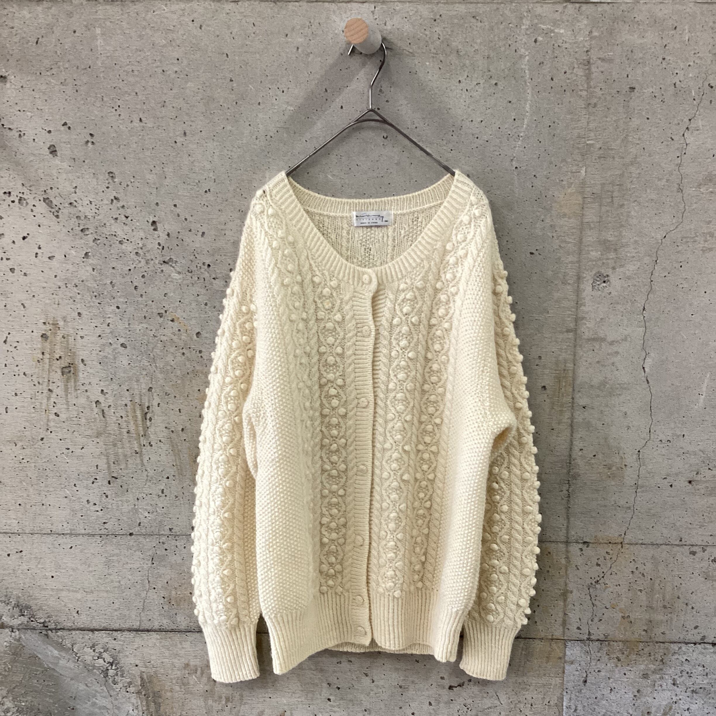 Off-white knit cardigan