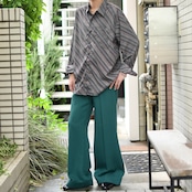 smooth cloth multi diagonal stripe shirt