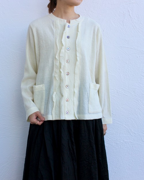 KEIHayamaPLUS/frill cardigan