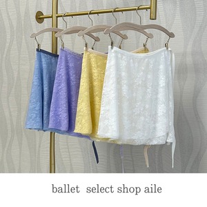 フローラルレースラップスカート3色展開 A0211