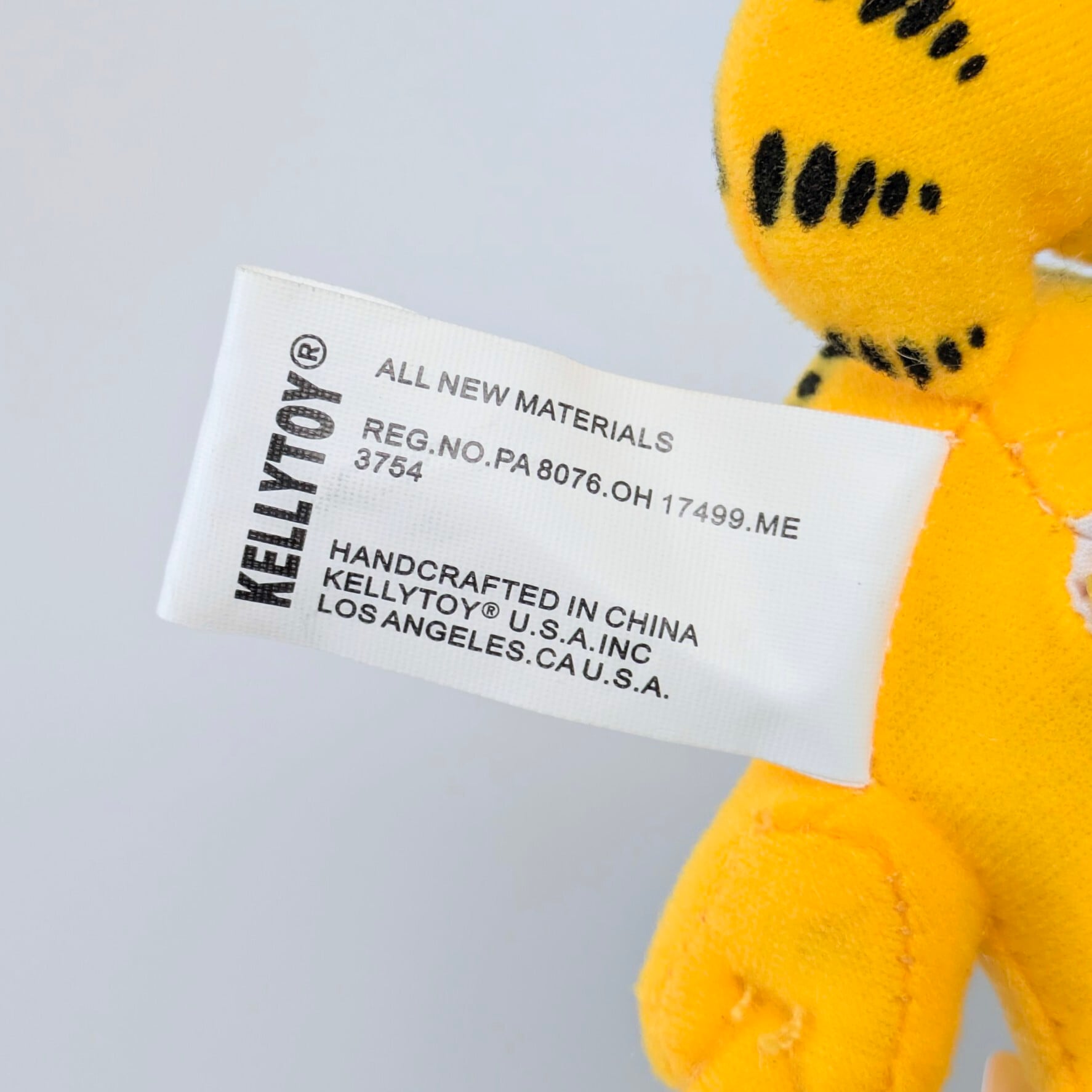 ♧ ☆ VINTAGE2004 ☆【ガーフィールド(Garfield)ぬいぐるみキーホルダー】PLUSH KeyHolder 2004年製〚アメリカン雑貨 アメトイ〛