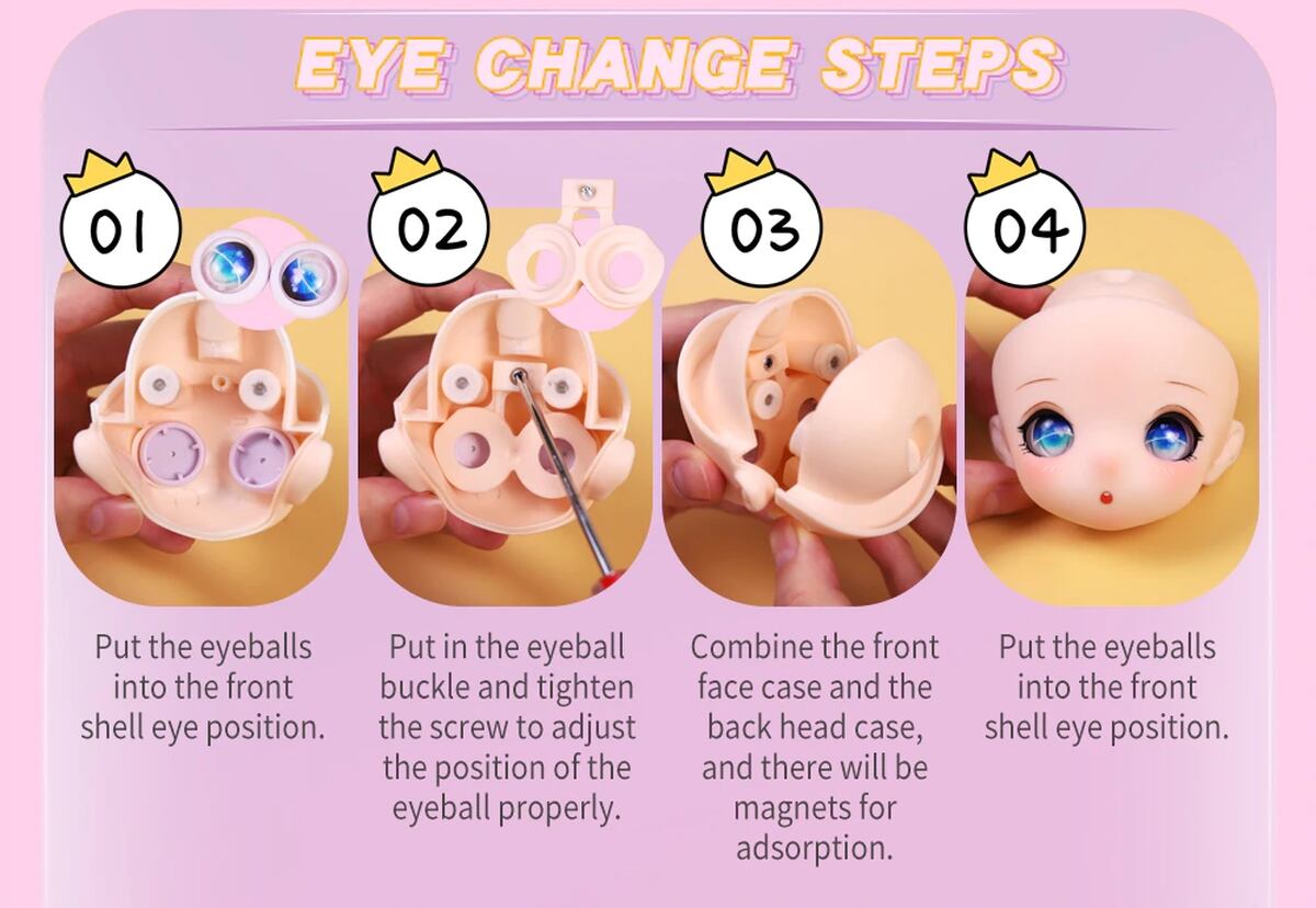 ドールアイ アイチップ 18mm カスタムドール 1.8cm 1/4 40cm アニメ