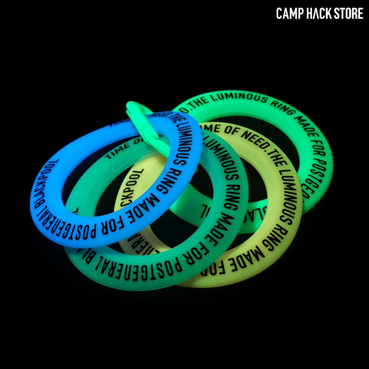 暗闇で光る「ルミナスリング」 | CAMP HACK STORE