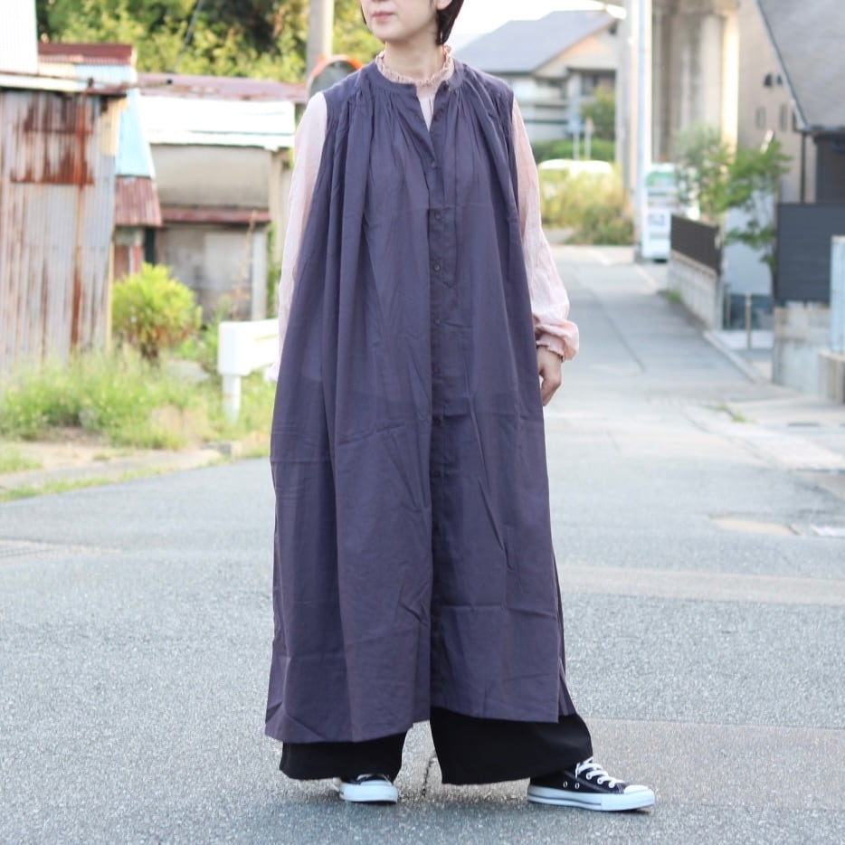 ノースリーブ ヨークギャザー ワンピース | Zakka so-la