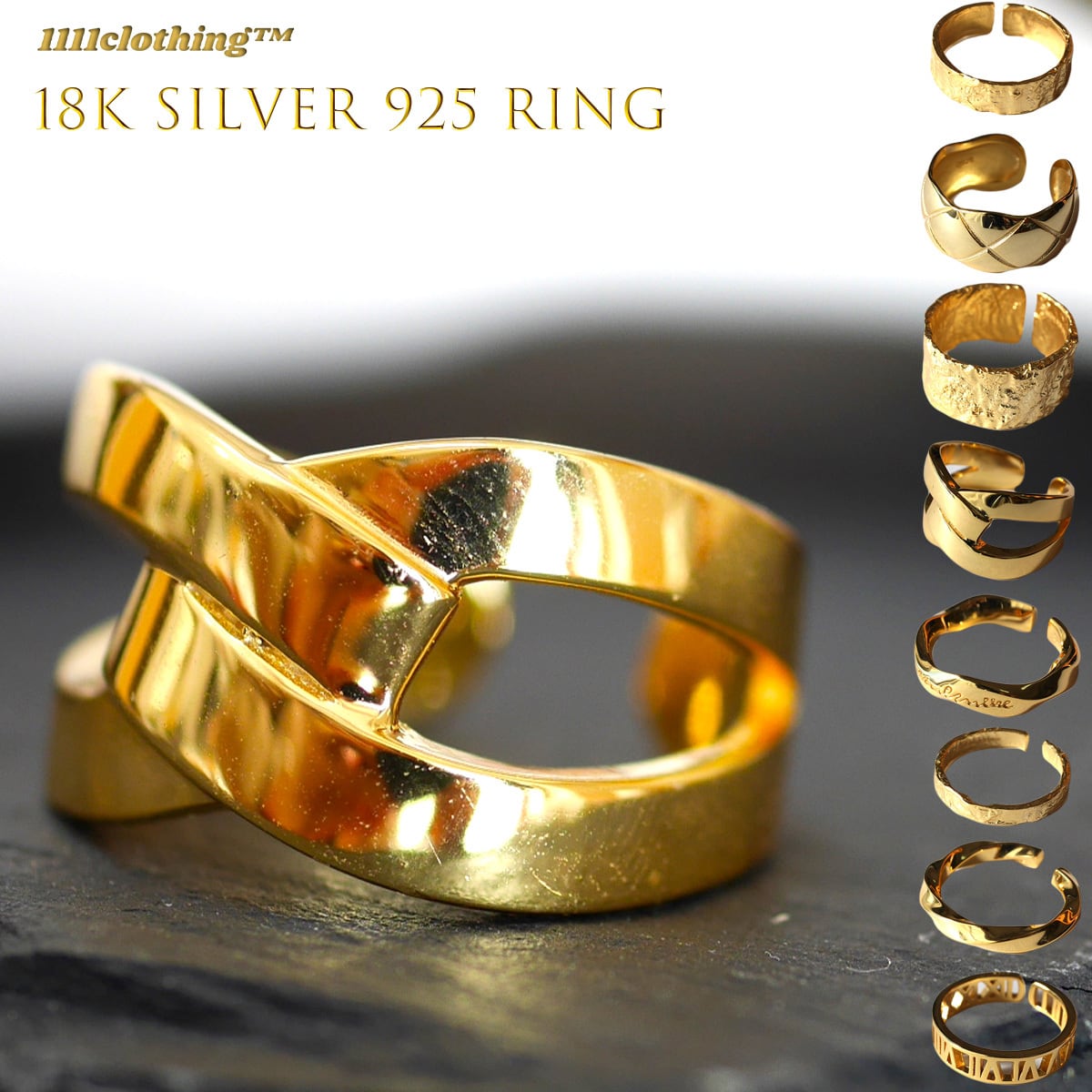 シルバー リング メンズ 指輪 韓国 シンプル アクセサリー 通販