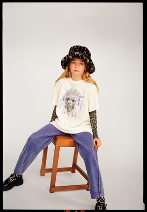 ＜MOLO＞Kids プードル Tシャツ Riley T-shirt(Poodle Smaller)