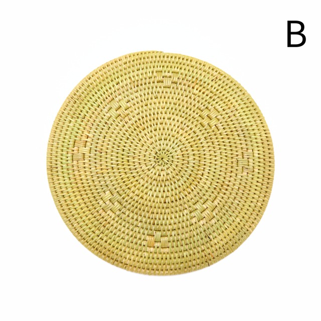 【全３種】モチーフ入り鍋敷き／ポットマット（Ｌサイズ）　Φ25cm