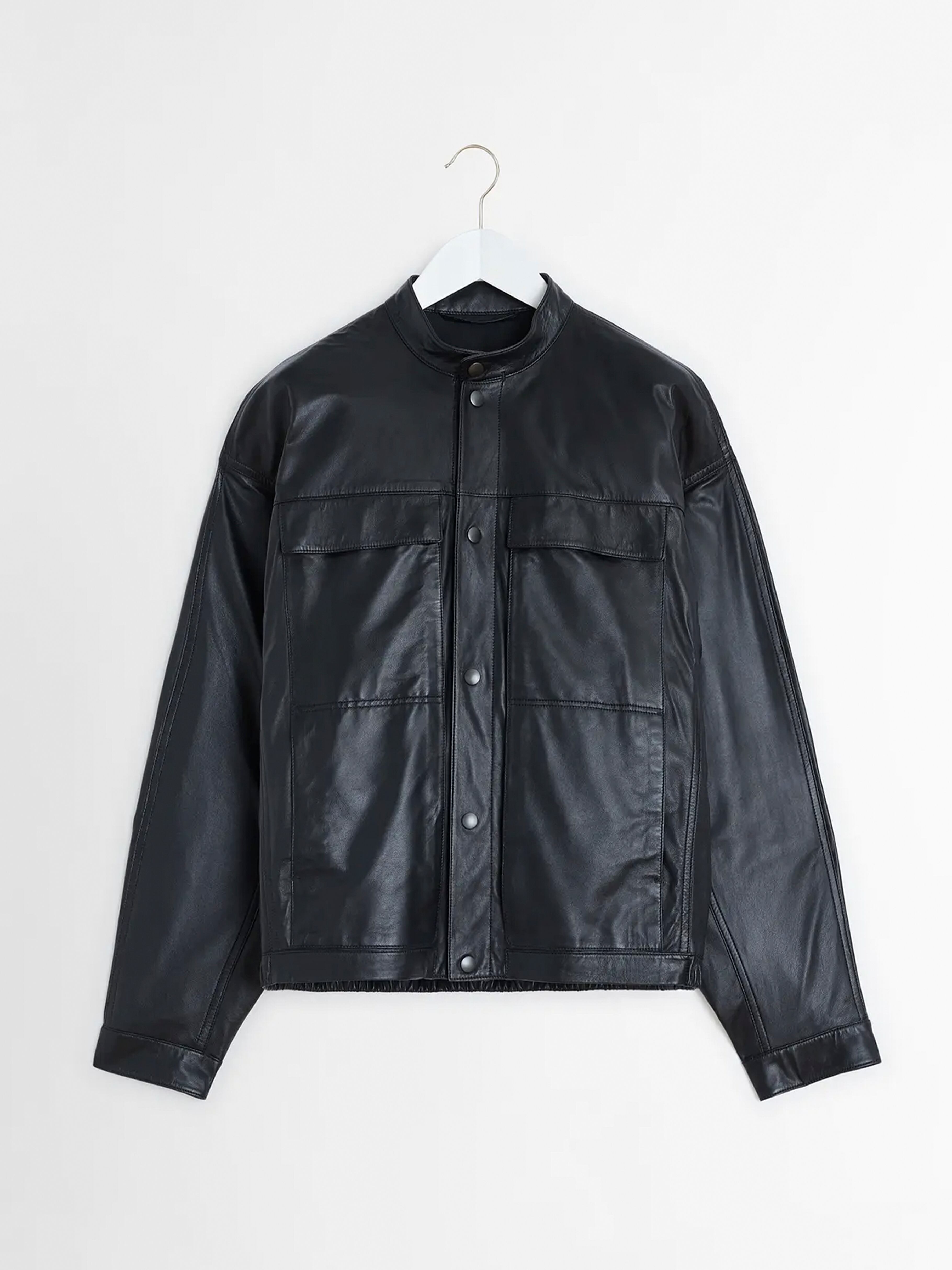 LEMAIRE SOFT BOXY BLOUSON BLACK OW1136 LL0094 | BEST PACKING STORE 