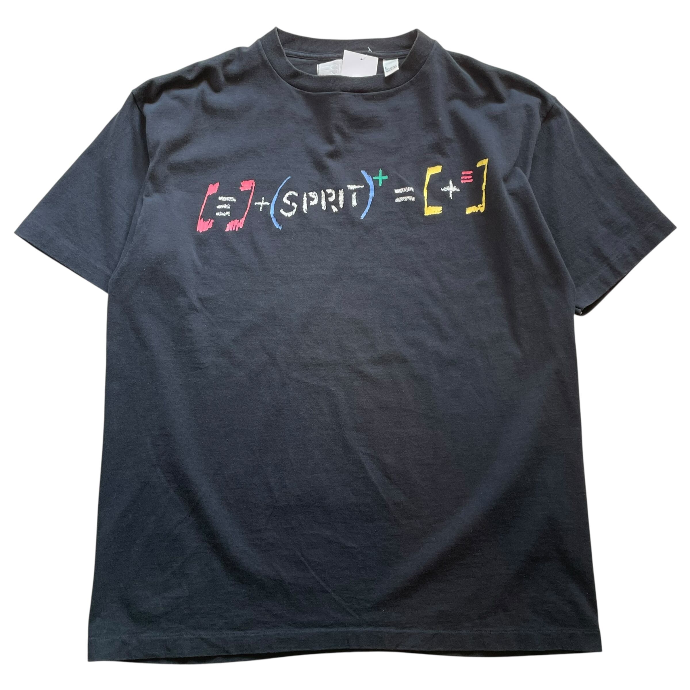 〜90s ESPRIT "mathematical formula" logo T-shirt