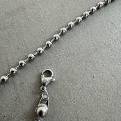 free adjust ball chain necklace/silver