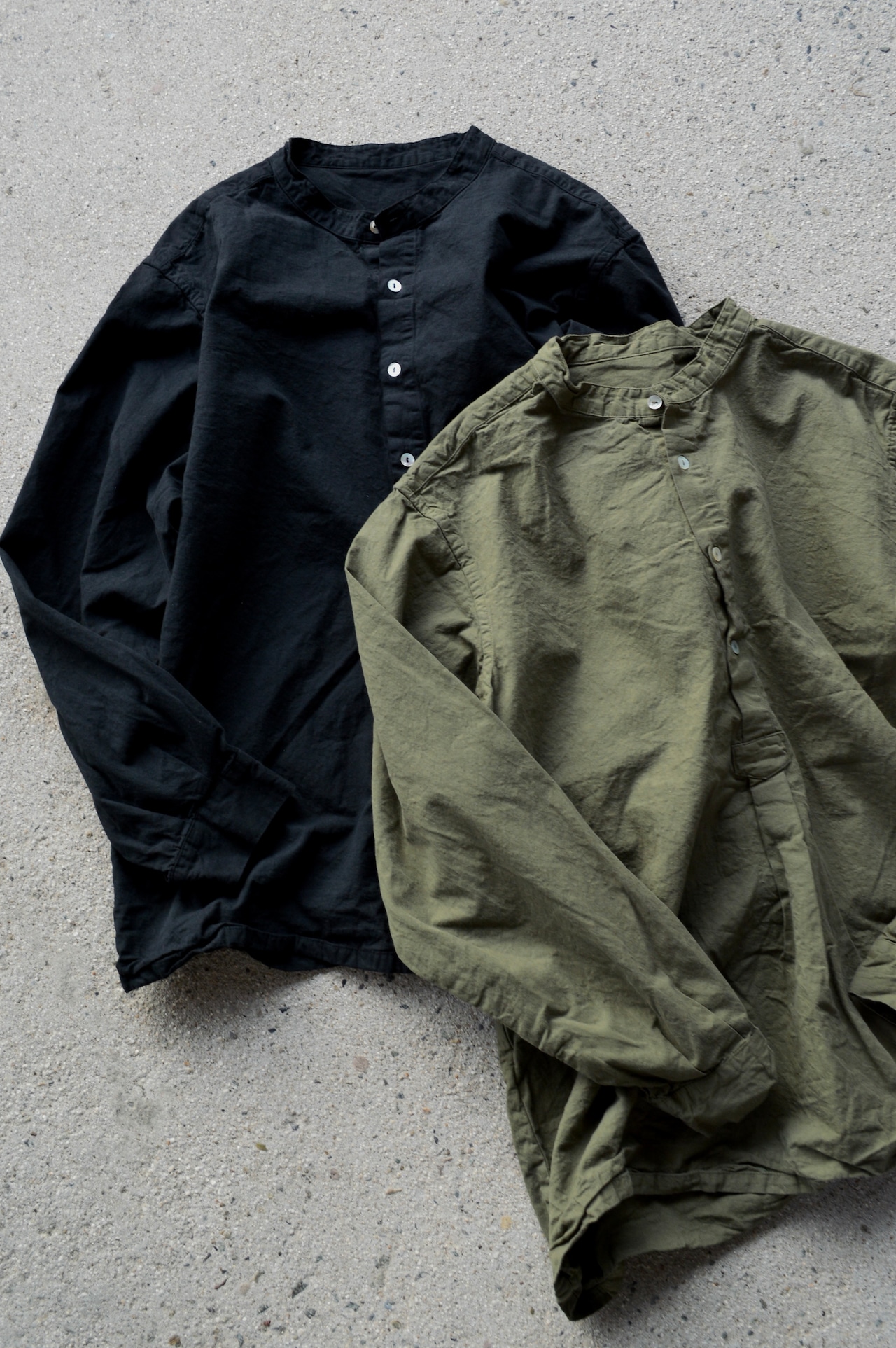 Bulgarian Army 50s reproduction sleeping shirts Dyed Olive ブルガリア軍 1950復刻モデル スリーピングシャツ euro military