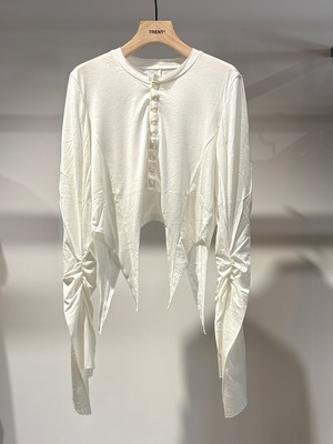 【26AW】JUN MIKAMI ジュン ミカミ / カットソーカーディガン / CUT AND SEW CARDIGAN