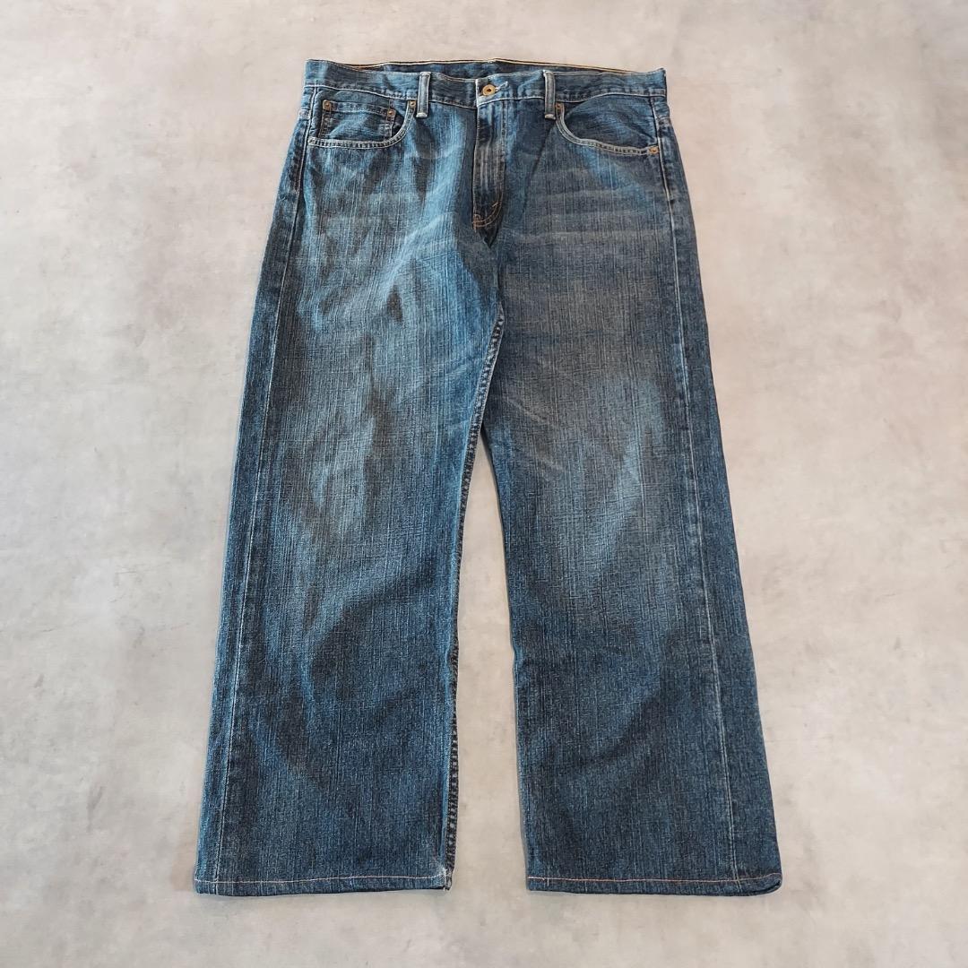 名作00s HECTIC BASIC DENIM USED加工バギーデニムパンツRealmadリアル