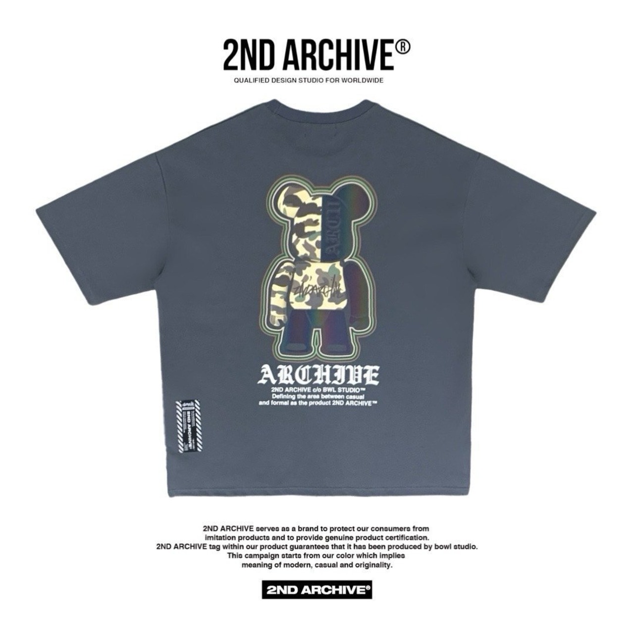 2ND010 2NDARCHIVE Tシャツ 韓国ファッション オーバーサイズ ユニセックス